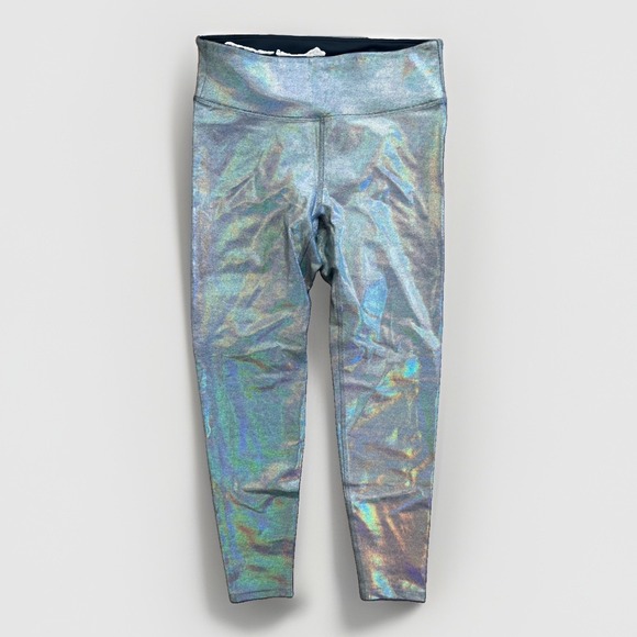 Heroine Sport Pants - Heroine Sport Women's Medium Iridescent Holographic High Rise Leggings NWT